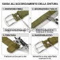 Conte Massimo Cinturón Hombre Mujer en Piel Auténtica Efecto Cocodrilo, Hebilla Sin Níquel, Made in Italy, Alto 3… — vista 38