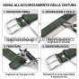 Conte Massimo Cinturón Hombre Mujer en Piel Auténtica Efecto Cocodrilo, Hebilla Sin Níquel, Made in Italy, Alto 3… — vista 45