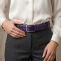 Conte Massimo Cinturón Hombre Mujer en Piel Auténtica Efecto Cocodrilo, Hebilla Sin Níquel, Made in Italy, Alto 3… — vista 54