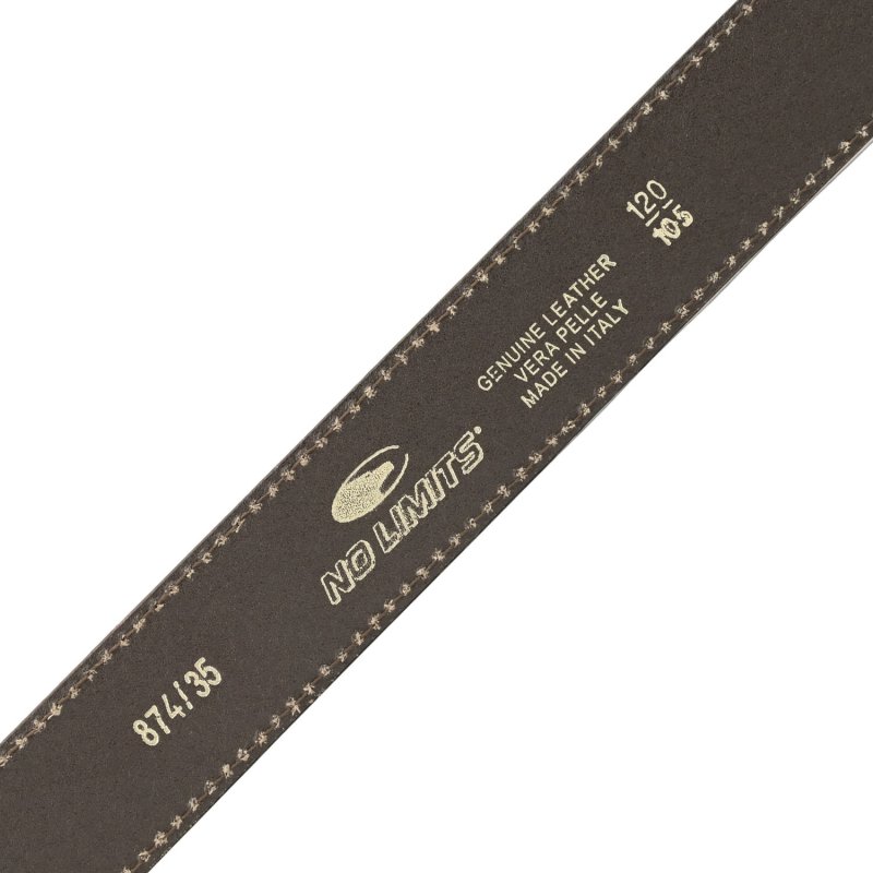 No Limits Cinturón de Hombre en Piel Auténtica Efecto Nobuk Made in Italy, Elegante, Acortable, Con Caja, Alto 3,… — vista 28