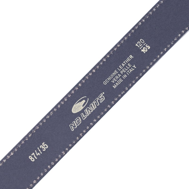 No Limits Cinturón de Hombre en Piel Auténtica Efecto Nobuk Made in Italy, Elegante, Acortable, Con Caja, Alto 3,… — vista 42