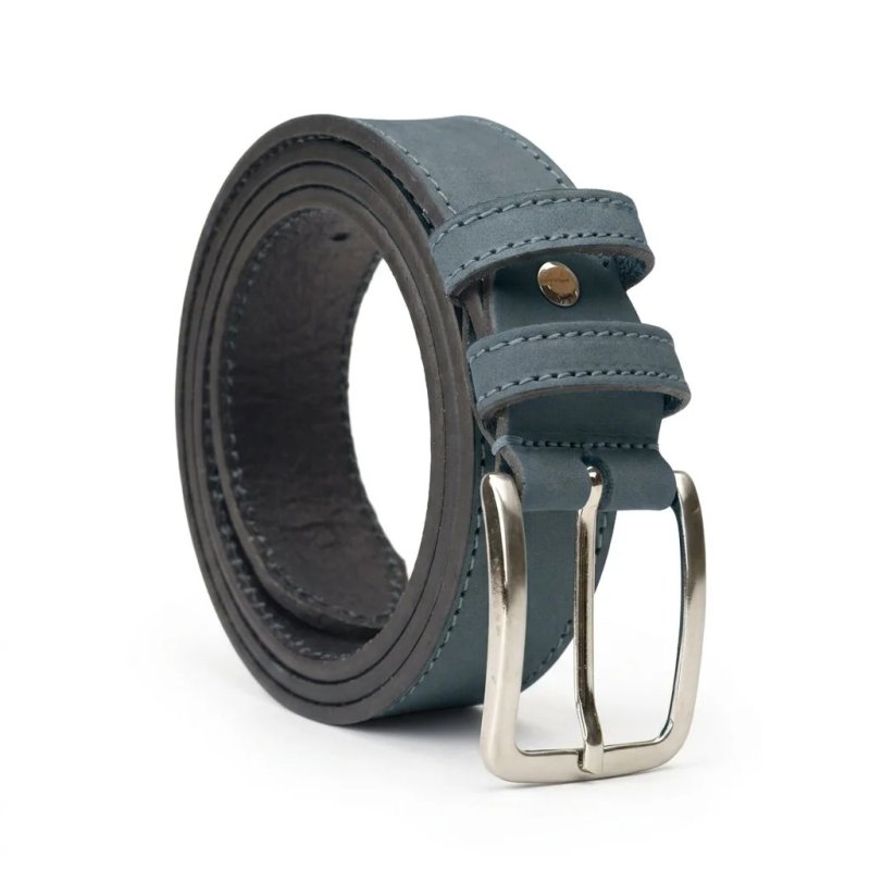 No Limits Cinturón de Hombre en Piel Auténtica Efecto Nobuk Made in Italy, Elegante, Acortable, Con Caja, Alto 3,… — vista 36
