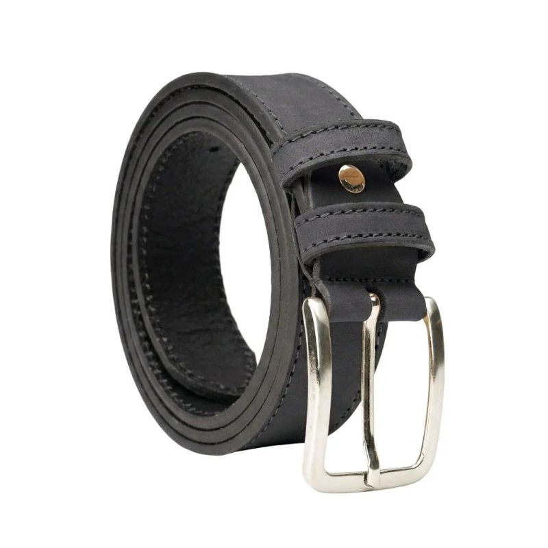 No Limits Ceinture Homme en Cuir Véritable Effet Nubuck Made in Italy, Élégante, Raccourcissable, Avec Boîte, Haute… — vue 29