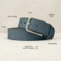 No Limits Men's Genuine Leather Belt, Nabuk Finish, Made in Italy, Shortenable, 4cm, With Box — view 37