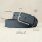 No Limits Ceinture Homme en Cuir Véritable Effet Nubuck Made in Italy, Élégante, Raccourcissable, Avec Boîte, Haute… — vue 51
