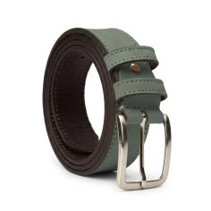 No Limits Men's Genuine Leather Belt, Nabuk Finish, Made in Italy, Shortenable, 3.5cm, With Box