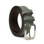 No Limits Ceinture Homme en Cuir Véritable Effet Nubuck Made in Italy, Élégante, Raccourcissable, Avec Boîte, Hauteur 4 cm