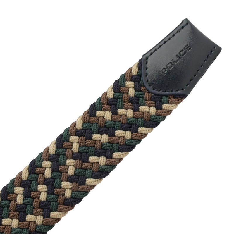 Police Elastic Woven Belt Unisex, Genuine Leather Inserts, Nickel-Free Buckle, 3.5cm, With Box — view 42