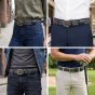 Police Elastic Woven Belt Unisex, Genuine Leather Inserts, Nickel-Free Buckle, 3.5cm, With Box — view 40