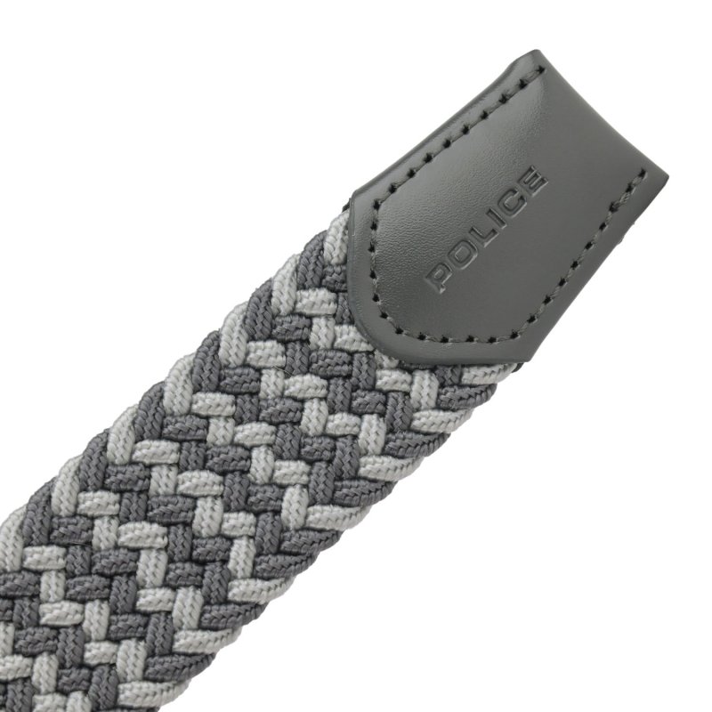 Police Elastic Woven Belt Unisex, Genuine Leather Inserts, Nickel-Free Buckle, 3.5cm, With Box — view 66
