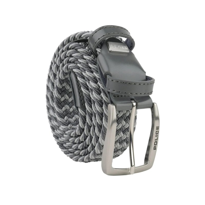 Police Elastic Woven Belt Unisex, Genuine Leather Inserts, Nickel-Free Buckle, 3.5cm, With Box — view 61