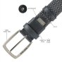 Police Cintura Elastica Intrecciata Uomo Donna Inserti in Vera Pelle, Fibbia Nickel Free, Accorciabile Alta 3,5 c… — vista 81