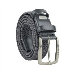 Police Elastic Woven Belt Unisex, Genuine Leather Inserts, Nickel-Free Buckle, 3.5cm, With Box 2