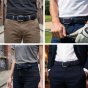 Police Elastic Woven Belt Unisex, Genuine Leather Inserts, Nickel-Free Buckle, 3.5cm, With Box — view 100