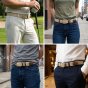 Police Elastic Woven Belt Unisex, Genuine Leather Inserts, Nickel-Free Buckle, 3.5cm, With Box — view 106