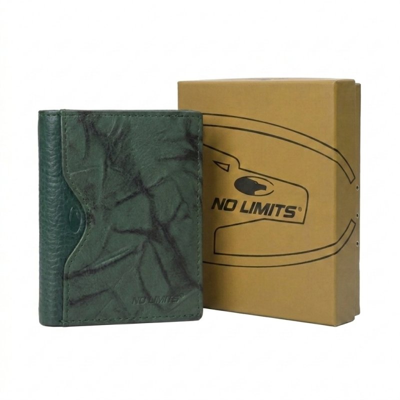 No Limits Damen-Geldbörse Klein aus echtem Leder, Kartenetui mit Münzfach und Geschenkbox — Ansicht 24