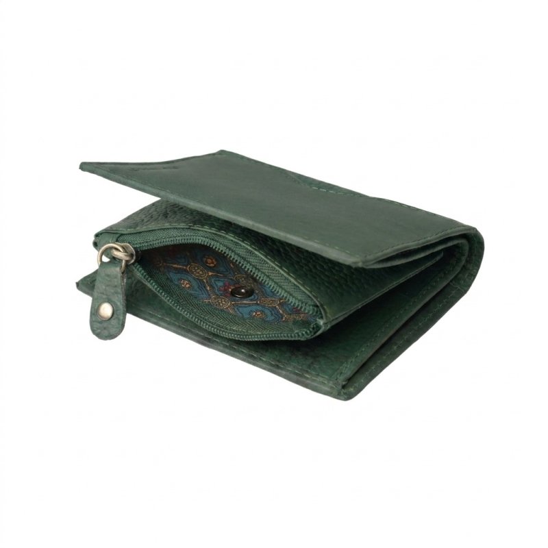 No Limits Small Women's Wallet in Genuine Leather, Credit Card Holder With Coin Compartment and Gift Box — view 22