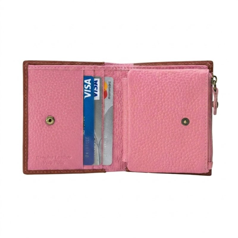No Limits Small Women's Wallet in Genuine Leather, Credit Card Holder With Coin Compartment and Gift Box — view 26