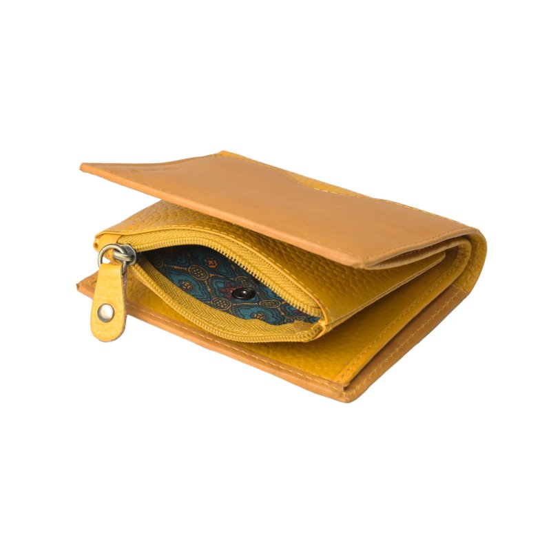 No Limits Small Women's Wallet in Genuine Leather, Credit Card Holder With Coin Compartment and Gift Box — view 34