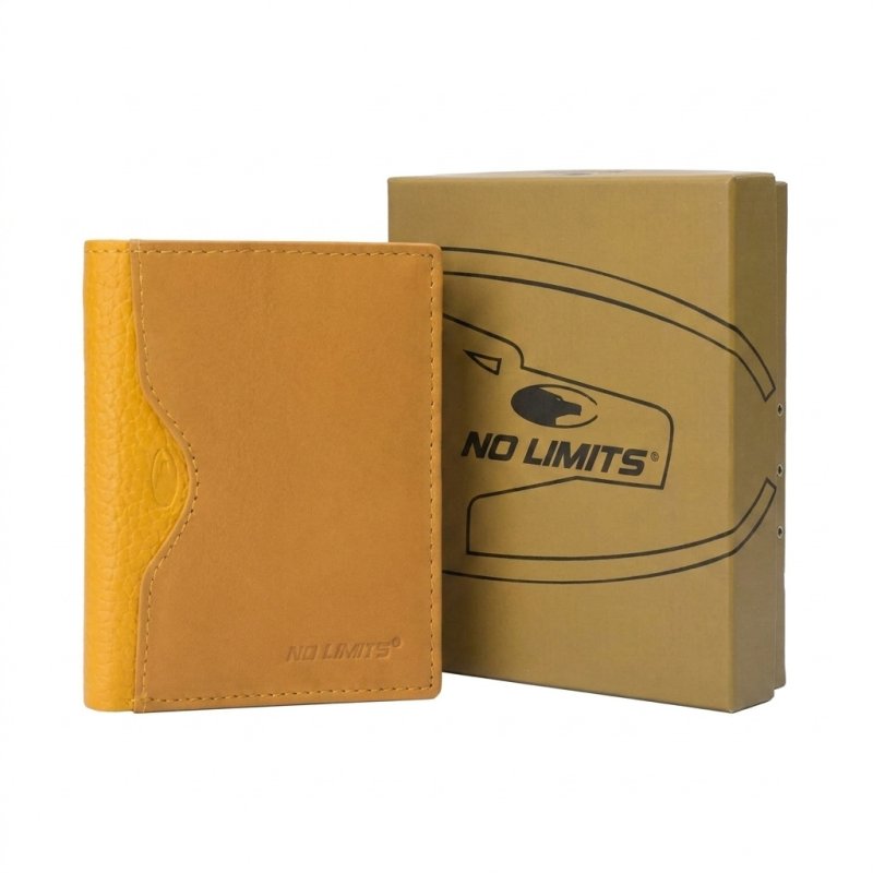 No Limits Small Women's Wallet in Genuine Leather, Credit Card Holder With Coin Compartment and Gift Box — view 36