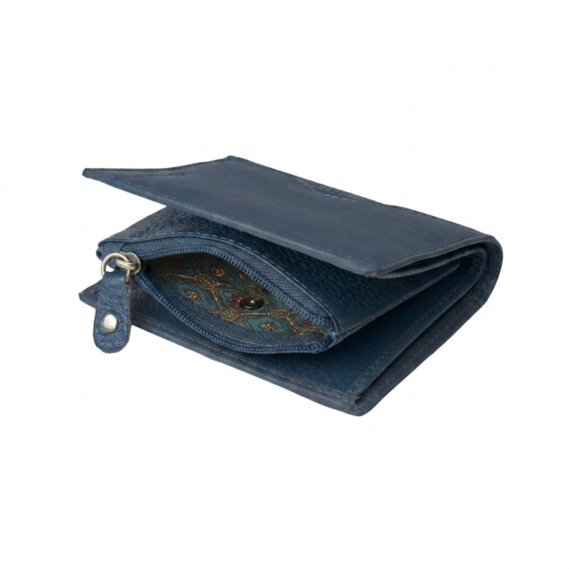 No Limits Small Women's Wallet in Genuine Leather, Credit Card Holder With Coin Compartment and Gift Box — view 40