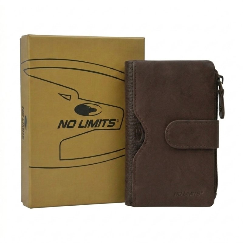 No Limits Cartera de Mujer Pequeña en Piel Auténtica, Portatarjetas con Compartimento para Monedas y Caja de Rega… — vista 18