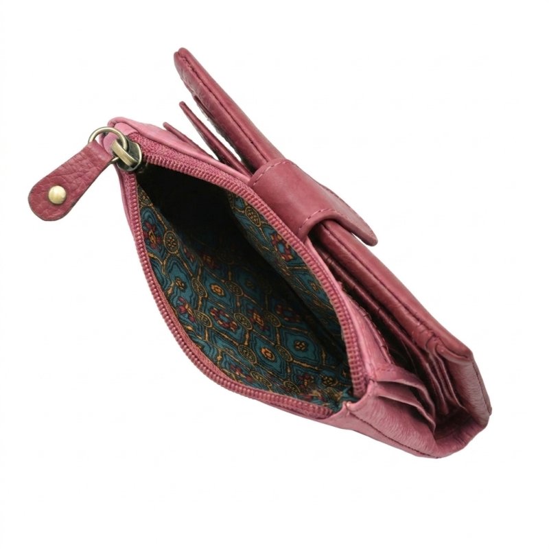 No Limits Cartera de Mujer Pequeña en Piel Auténtica, Portatarjetas con Compartimento para Monedas y Caja de Rega… — vista 22