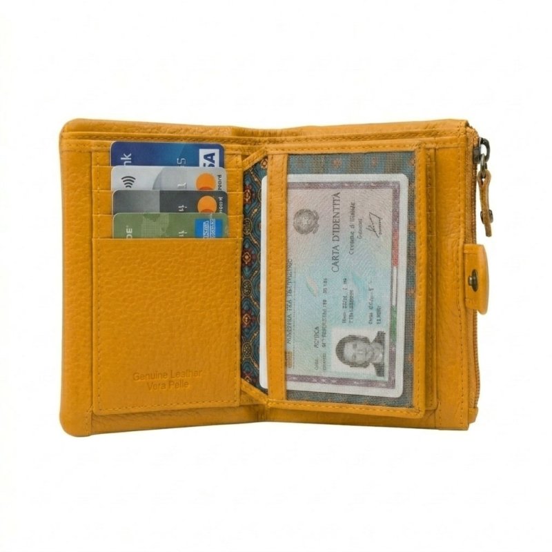 No Limits Cartera de Mujer Pequeña en Piel Auténtica, Portatarjetas con Compartimento para Monedas y Caja de Rega… — vista 27