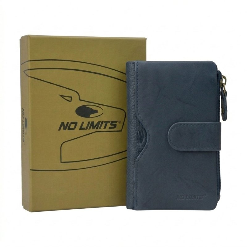 No Limits Cartera de Mujer Pequeña en Piel Auténtica, Portatarjetas con Compartimento para Monedas y Caja de Rega… — vista 42