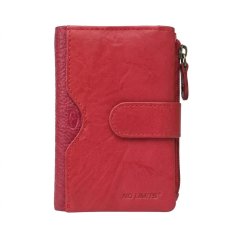 No Limits Petit Portefeuille Femme en Cuir Véritable, Porte-Cartes avec Compartiment à Monnaie et Boîte Cadeau 2