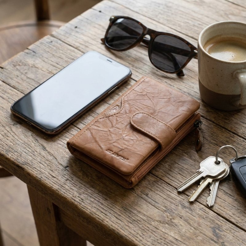 No Limits Cartera de Mujer Pequeña en Piel Auténtica, Portatarjetas con Compartimento para Monedas y Caja de Rega… — vista 59