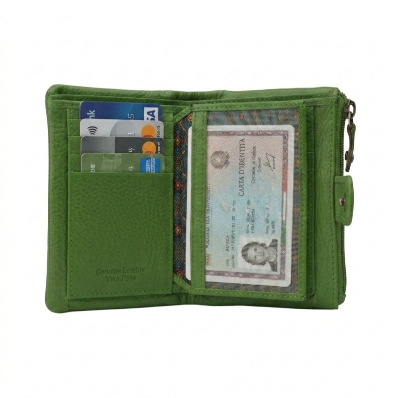 No Limits Cartera de Mujer Pequeña en Piel Auténtica, Portatarjetas con Compartimento para Monedas y Caja de Rega… — vista 63