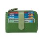 No Limits Unisex Slim Wallet in Genuine Leather, Small Credit Card Holder With 12 Slots and Zip, With Box — front view