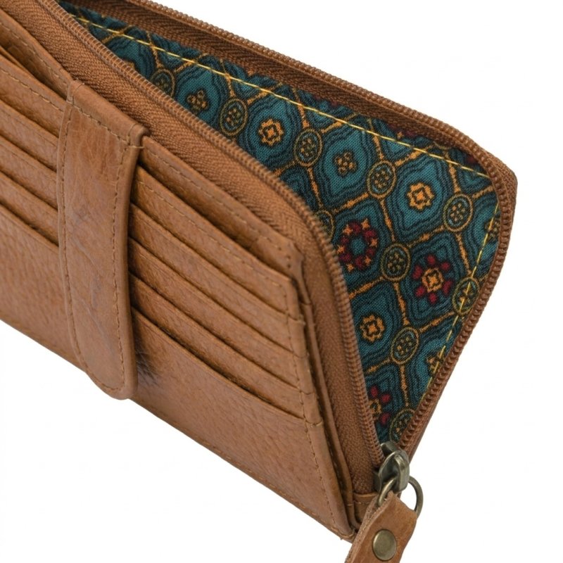 No Limits Portefeuille Slim Homme Femme en Cuir Véritable, Petit Porte-Cartes avec 12 Fentes et Fermeture Éclair, a… — vue 10