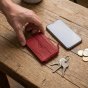No Limits Unisex Slim Wallet in Genuine Leather, Small Credit Card Holder With 12 Slots and Zip, With Box — view 17