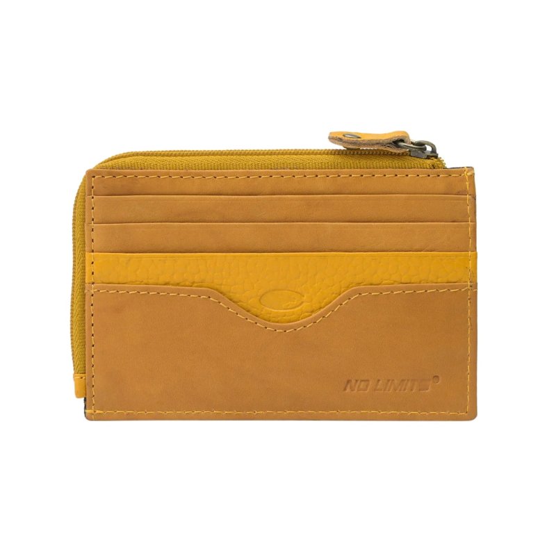 No Limits Portefeuille Slim Homme Femme en Cuir Véritable, Petit Porte-Cartes avec 12 Fentes et Fermeture Éclair, a… — vue 37