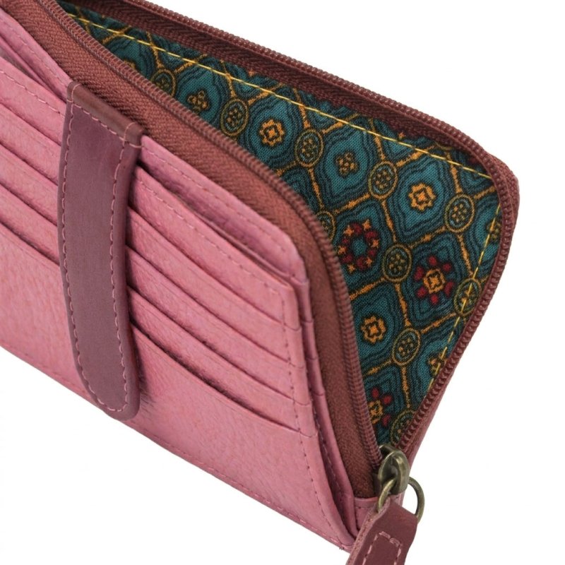 No Limits Cartera Slim Hombre Mujer en Piel Auténtica, Pequeño Portatarjetas con 12 Ranuras y Cremallera, con Caja — vista 46