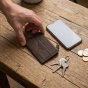 No Limits Portefeuille Slim Homme Femme en Cuir Véritable, Petit Porte-Cartes avec 12 Fentes et Fermeture Éclair, a… — vue 59
