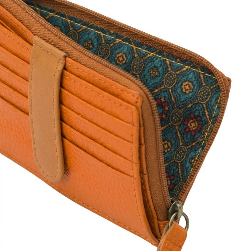 No Limits Portefeuille Slim Homme Femme en Cuir Véritable, Petit Porte-Cartes avec 12 Fentes et Fermeture Éclair, a… — vue 64