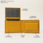 No Limits Men's Slim Wallet in Genuine Leather, With Coin Purse, Card Compartments, Elegant With Box — back view