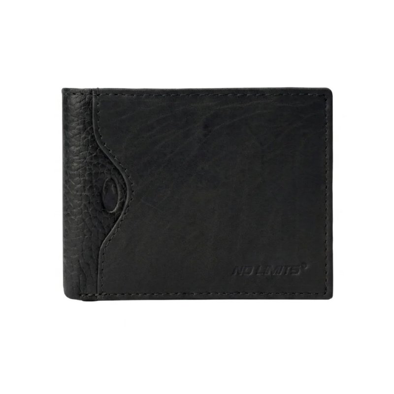 No Limits Men's Slim Wallet in Genuine Leather, With Coin Purse, Card Compartments, Elegant With Box — view 36