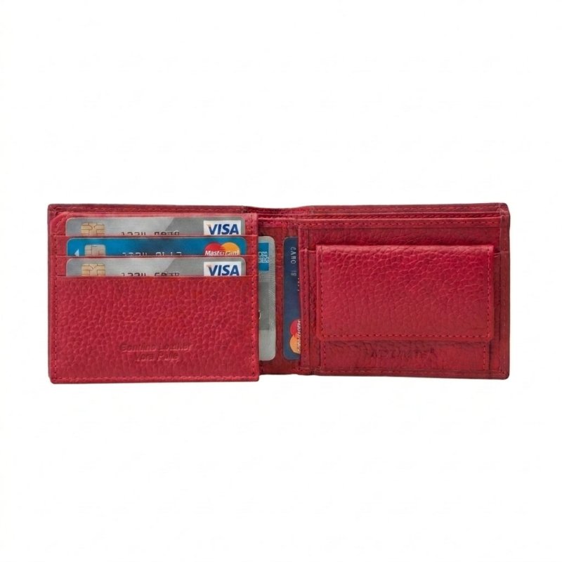 No Limits Men's Slim Wallet in Genuine Leather, With Coin Purse, Card Compartments, Elegant With Box — view 42