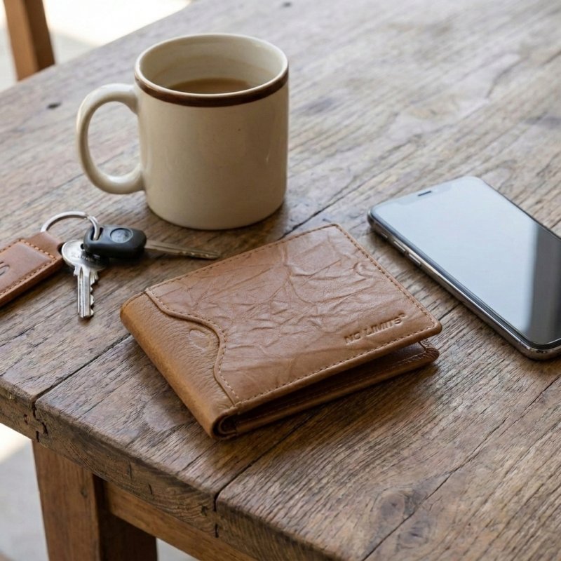 No Limits Cartera Slim Hombre en Piel Auténtica, con Portamonedas, Compartimentos para Tarjetas, Elegante con Caja — vista 49