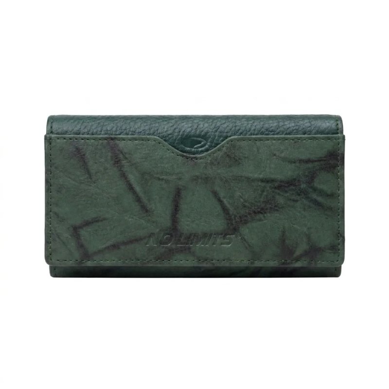 No Limits Women's Genuine Leather Wallet, Large with Multiple Compartments and Gift Box