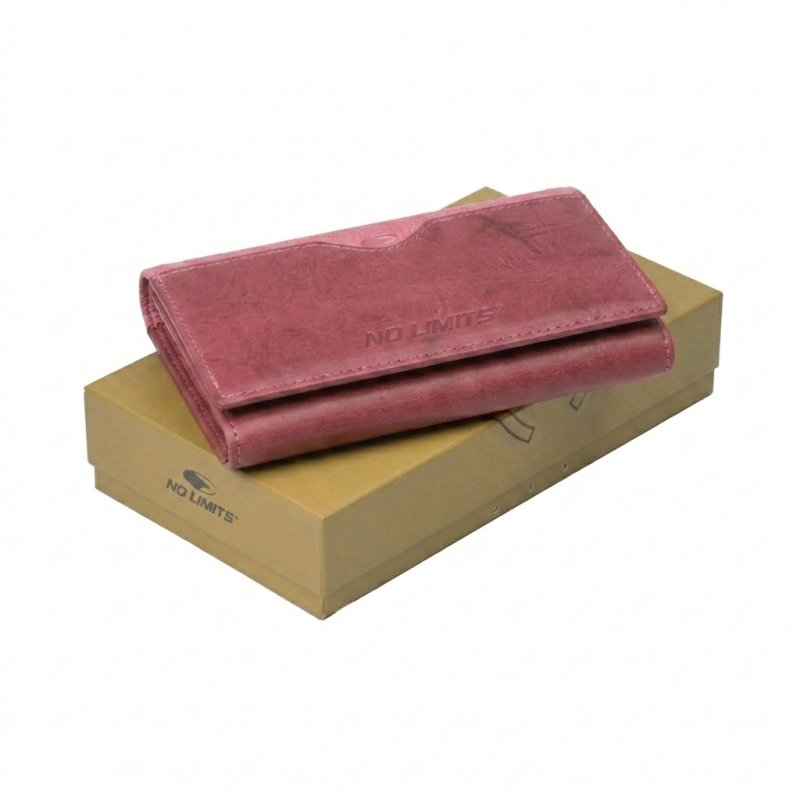 No Limits Cartera de Mujer en Piel Auténtica, Monedero Grande con Compartimentos Múltiples y Caja de Regalo — vista 24