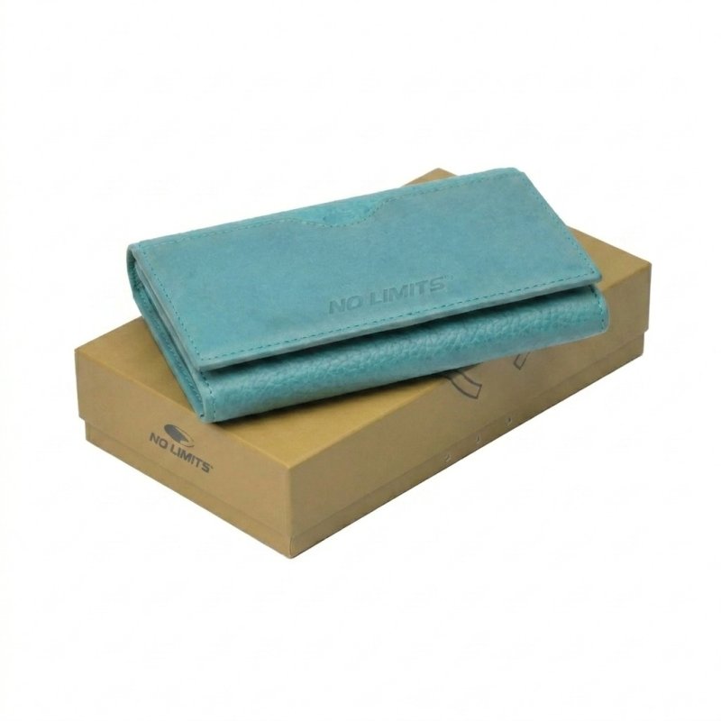 No Limits Cartera de Mujer en Piel Auténtica, Monedero Grande con Compartimentos Múltiples y Caja de Regalo — vista 36