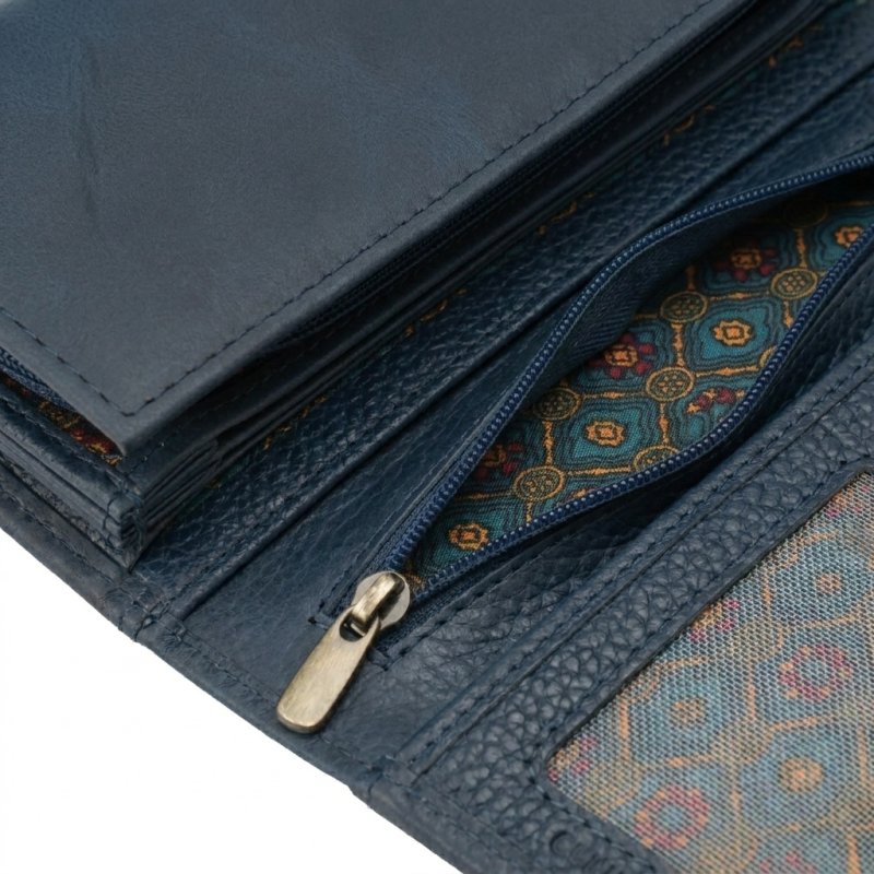 No Limits Cartera de Mujer en Piel Auténtica, Monedero Grande con Compartimentos Múltiples y Caja de Regalo — vista 40