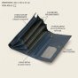 No Limits Women's Genuine Leather Wallet, Large with Multiple Compartments and Gift Box — view 39
