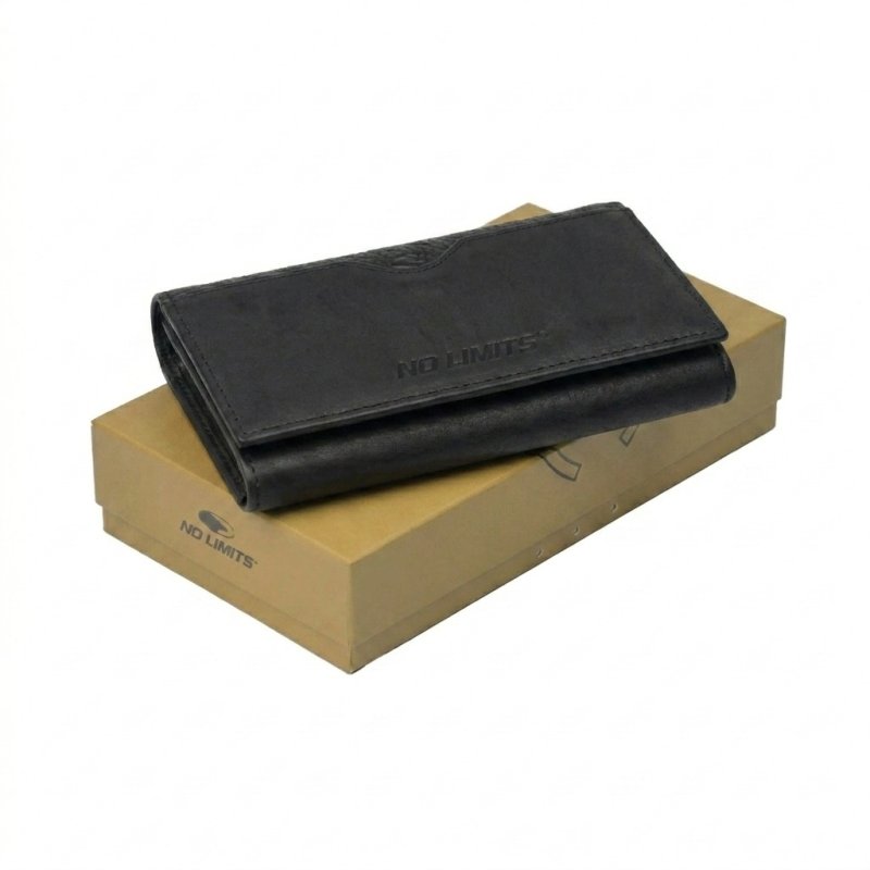 No Limits Cartera de Mujer en Piel Auténtica, Monedero Grande con Compartimentos Múltiples y Caja de Regalo — vista 48