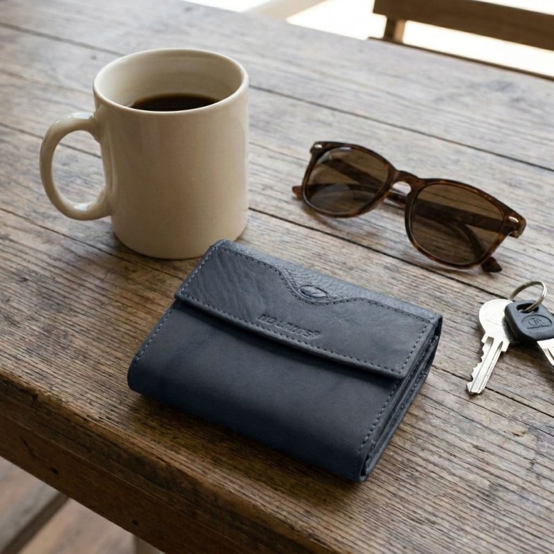 No Limits Women's Genuine Leather Wallet, Small Purse, Multiple Compartments & Gift Box — inside